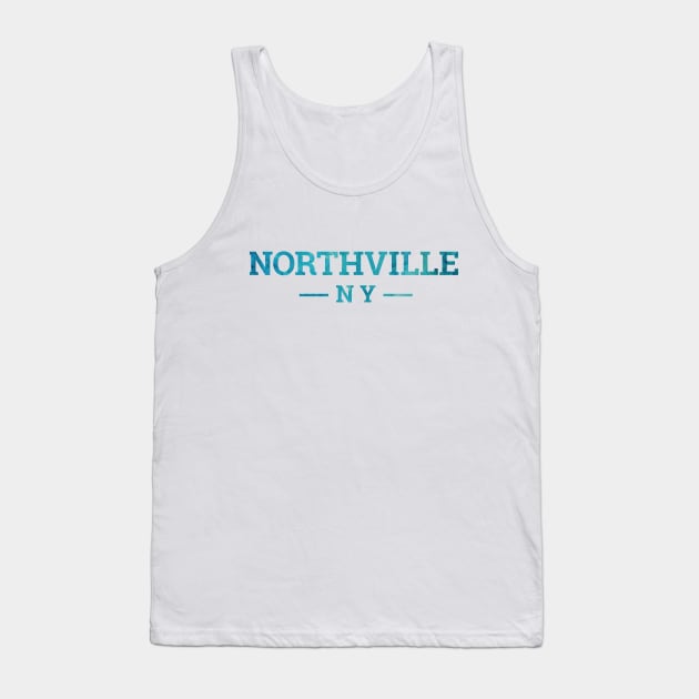 Northville, NY Alcohol Ink Tank Top by Ashley Warner